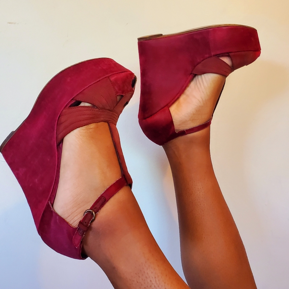 Nine West Vintage America Collection Karen Elson Platform Wedge Pumps